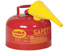 Eagle Type I Safety Cans, 2.5 Gal. Metal - Red w/F-15 Funnel, Model UI-25-FS