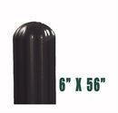 Eagle 6" Bumper Post Sleeve-Black, Model 1730BLK
