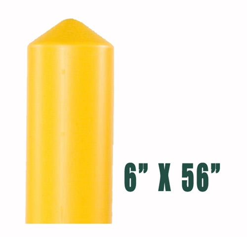 Eagle 6" Bumper Post Sleeve-Smooth Sided-Yellow, Model 1736