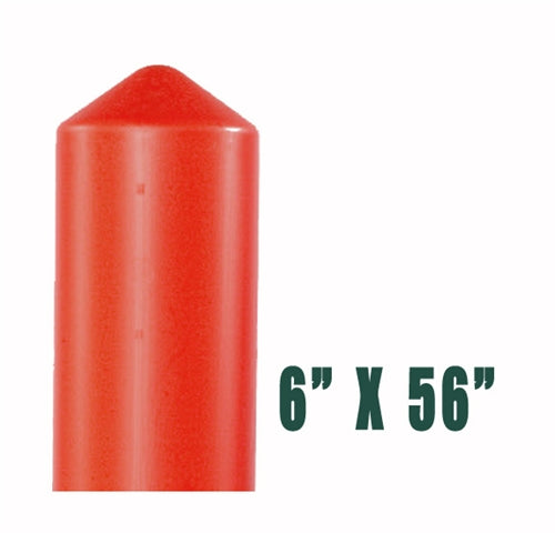 Eagle 6" Bumper Post Sleeve-Smooth Sided-Red, Model 1736R