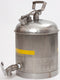 Eagle Faucet Cans, 5 Gal. Stainless w/SS ECO Faucet w/Teflon Gasket, Model 1327