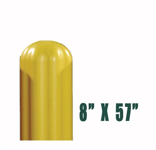 Eagle 8" Bumper Post Sleeve-Smooth Sided-Yellow, Model 1737