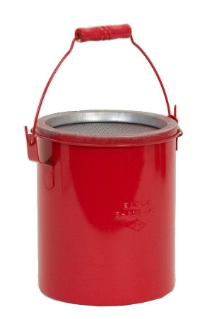 Eagle Bench Cans, 6 Qt. Metal - Red Bench Can, Model B-606