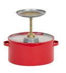 Eagle Plunger Cans, 2 Qt. Metal - Red, Model P-702