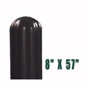 Eagle 8" Bumper Post Sleeve-Black, Model 1738BLK