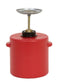 Eagle Plunger Cans, 4 Qt. Polyethylene - Red, Model P-714