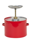 Eagle Plunger Cans, 4 Qt. Metal - Red, Model P-704