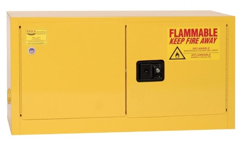 Eagle 15 Gal. Flammable Liquid Add-On Safety Storage Cabinet w/ Two Door Manual    (Optional Shelf), Model: ADD-15