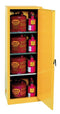 Eagle 24 Gal. Flammable Liquid Space Saver Safety Storage Cabinet w/ One Door Self-Closing Three Shelves, Model: 2310