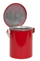 Eagle Bench Cans, 8 Qt. Metal - Red Bench Can, Model B-608