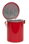 Eagle Bench Cans, 8 Qt. Metal - Red Bench Can, Model B-608