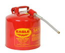 Eagle Type II Safety Cans, 5 Gal. Red - w/7/8" O.D. Flex Spout, Model U2-51-S