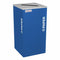 Ex-Cell Kaiser Kaleidoscope Collection Square recycling receptacle with Paper decal - RC-KDSQ-PRYX