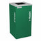 Ex-Cell Kaiser Kaleidoscope Collection Square recycling receptacle with Trash decal - RC-KDSQ-TEGX