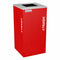 Ex-Cell Kaiser Kaleidoscope Collection Square recycling receptacle with Trash decal - RC-KDSQ-TRBX