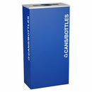 Ex-Cell Kaiser Kaleidoscope Collection XL Rectangular 17-gal recycling receptacle - RC-KD17-CRYX