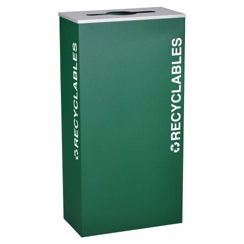 Ex-Cell Kaiser Kaleidoscope Collection XL Rectangular 17-gal recycling receptacle - RC-KD17-REGX