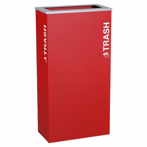 Ex-Cell Kaiser Kaleidoscope Collection XL Rectangular 17-gal recycling receptacle - RC-KD17-TRBX