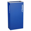 Ex-Cell Kaiser Kaleidoscope Collection XL Rectangular 17-gal recycling receptacle - RC-KD17-TRYX