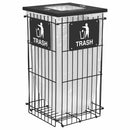 Ex-Cell Kaiser Clean Grid heavy duty, collapsible outdoor grid receptacle for Trash - RGU-1836TBLK