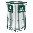 Ex-Cell Kaiser Clean Grid heavy duty, collapsible outdoor grid receptacle for Trash - RGU-1836THGR