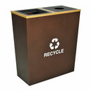 Ex-Cell Kaiser Metro Collection tapered recycling receptacle - RC-MTR-2HCPR