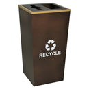 Ex-Cell Kaiser Metro Collection XL 34-gal capacity conbination Trash/Recycling Receptacle - RC-MTR-34COMBO