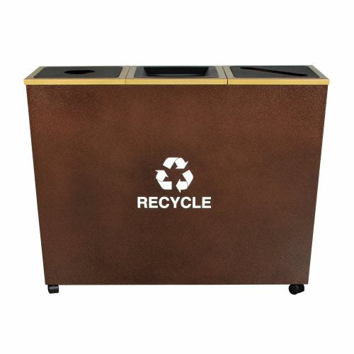 Ex-Cell Kaiser Metro Collection tapered recycling receptacle - RC-MTR-3HCPR