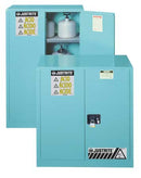 Justrite Safety Cabinet, Acid, 45 Gal., Manual, Blue - 894502