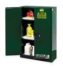 Justrite Cabinet, Pesticide, Green, 45 Gallon - 894504