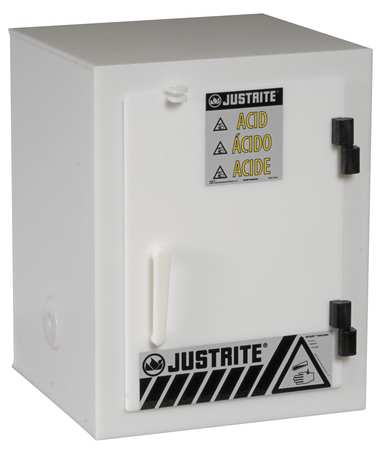 Justrite Solid Poly Counter Top Acid Cabinet - 24004