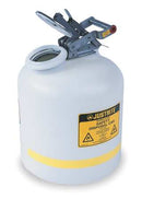 Justrite Can, Disposal, 2 Gal White - 12751