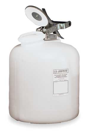 Justrite Can, Disposable, Acid, Corrosive, 2 Gal - 12762