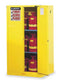 Justrite Safety Cabinet, Self Close, 2 Door, 60 Gal - 896020
