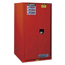 Justrite Safety Cabinet, 60 Gal., Manual, Red - 896001