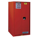 Justrite Safety Cabinet, 60 Gal., Self Closing, Red - 896021