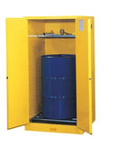 Justrite Safety Cabinet, Rollers, 55 Gal - 896260