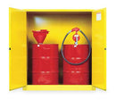 Justrite Safety Cabinet, Rollers, 110 Gal - 899160