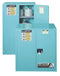 Justrite Safety Cabinet, Acid, 60 Gal., Manual, Blue - 8960022