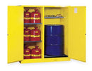 Justrite Safety Cabinet, Rollers, 115 Gal - 899260