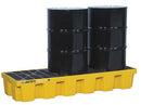 Justrite Spill Pallet, 3 Drum Drain, Yellow - 28628