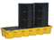 Justrite Spill Pallet, 3 Drum Drain, Yellow - 28628