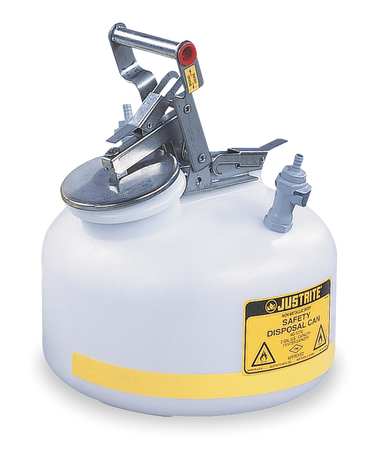 Justrite Hplc Safety Can, 5 G, 2 Poly Fittings - PP12755