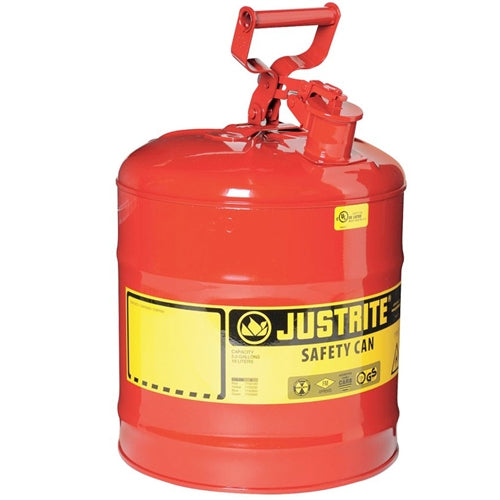Justrite Can, Safety, 1 Type, 5 G - 7150100