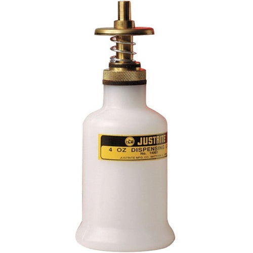 Justrite Polyethylene Dispenser Bottle, 4 Ounce - 14002