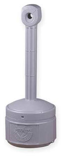Justrite Butt Can, Pewter Gray, Capacity 1Gallon - 26806