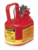 Justrite Oval Can, Type 1, 2 Qt, Polyethylene - 14065