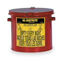 Justrite 2 Gal Counter Top Oily Waste Can - 9200