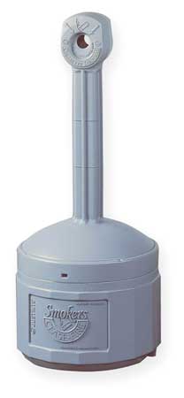Justrite Butt Can, Pewter Gray, Capacity 4 Gallons - 26800