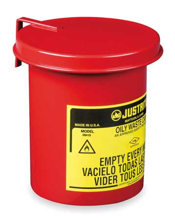 Justrite Mini Bench Top Oily Waste Can - 9410